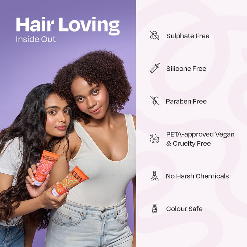 Manetain Curl Cream 100ml for Curly & Wavy Hair | Hydrating, Frizz Control, Curl Definition & Soft Hold | Sulfate-Free, Paraben-Free, Vegan Hair Cream