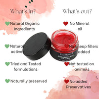 EcoBerry Strawberry Kiss Lip Scrub Lip Scrub For Natural Pink Lips Dry, Chapped Lips, Supple Moisturizing Conditioning, Enriched with Strawberry Extracts, Natural & Handmade, Mineral Oil Free, Paraben Free, Veg