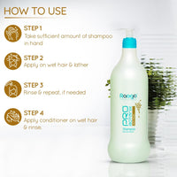 Raaga Professional Pro Botanix Anti-Frizz Shampoo with Shea Butter | Smoothes and Controls Unruly Frizzy Hair, Deep Moisturization | Suitable For Men & Women (1000 ml)