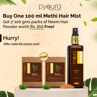 PYOURA Non-oily Methi Frizzy Hair Serum Mist 100ml, Hair Conditioner For Dry Frizzy Hair, Serum for Soft and Shiny Hair, Revives Damaged Hair, Ayurvedic Natural Herbal spray serum for dandruff