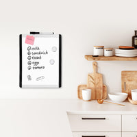 Basics Small Dry Erase Whiteboard, Magnetic White Board with Marker and Magnets - 8.5
