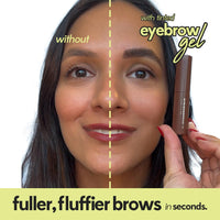 Ruby's Organics Tinted Eyebrow Gel with Castor Oil- Waterproof & Smudgeproof, Lifts, Shapes and Thickens Scanty Brows, Promotes Hair Growth, Natural & Non-Toxic, Face Makeup for Women - Ash (6ml)