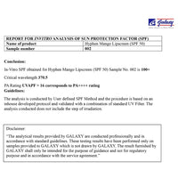 Hyphen Mango Lip Balm SPF 50 PA++++ | 2% Kojic Acid Brightening LipBalm for Dark & Pigmented Lips | 1% Vitamin E & Vitamin C | Moisturizing SPF LipBalm for Dry Lips - 10 g