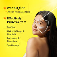 Khadi Natural Vitamin C + Hyaluronic Acid Sunscreen Aqua Gel Spf 50 Pa+++ For All Skin Types | Light Weight Formula | Provides Hydration | Non Sticky | No White Cast | 100Gm, 1 Count