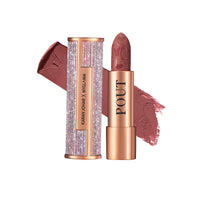 MyGlamm POUT by Karan Johar Intense Matte Plumping Lipstick - Candid Pout (Coffee Brown Shade) | Highly Pigmented, Long Lasting, Lightweight, Creamy Matte Lipstick For Lip Makeup (4g)