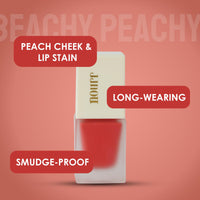 Nourr Liquid Blush - Beachy Peachy | Smudge-Proof, Buildable Intensity | Dewy & Fresh Finish | Long-Wearing Peach Cheek & Lip Stain