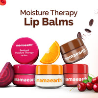 Mamaearth Cocoa Moisture Therapy Lip Balm for Dry & Chapped Lips 15 g|Heals, Brightens|Glossy Finish|Coconut Oil, Cocoa Butter, Vitamin E, Ceramides, Kojic Acid|100% Free of Petroleum Jelly
