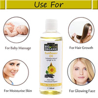 INDUS VALLEY 100% Natural Cold Pressed (Sunflower Carrier Oil (100ml))