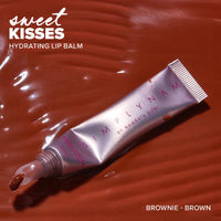 SIMPLYNAM Simply Nam Sweet Kisses Hydrating Lip Balm - Brownie (Brown)| Vegan| Hydrating| Jojoba Oil| 3-in-1 Formula