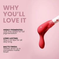 Seven Seas Feather Light Liquid Lipstick | Matte Finish Liquid Lipstick | Long Lasting | Non Transfer | One Coat Application | Stay Upto 12 Hours (305, 6ml)