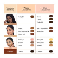 Dazller Face Combi Pack (Honey R31) : Moisturizing Liquid Makeup (Tinted Finish), 27mL + Face Powder (Soft Finish), 30g, Lightweight, with Added Sunscreen, Skin-Friendly Ingredients, Paraben-Free, 100% Vegan, Perfect Everyday Wear