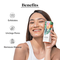 LuxaDerme Korean Exfoliating Face Wash | Deep Cleansing & Oil Control | Removes Excess Oil, Dirt & Makeup | Enriched with Apricot, Turmeric & Ginger | Face Cleanser for Glowing Skin,100ml(Pack of 1)