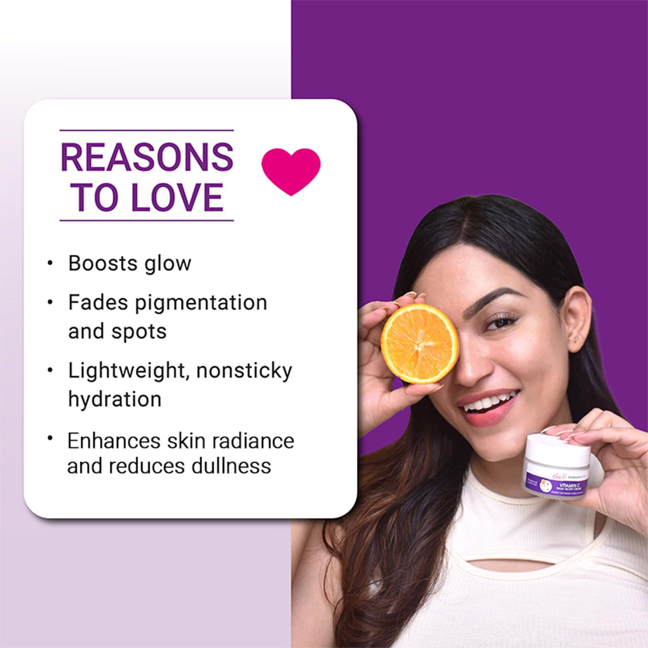 Iba Advanced Activs Vitamin C Daily Glow Cream, 50 g with Hyaluronic Acid for Enhances Skin Radiance and Reduces Dullness