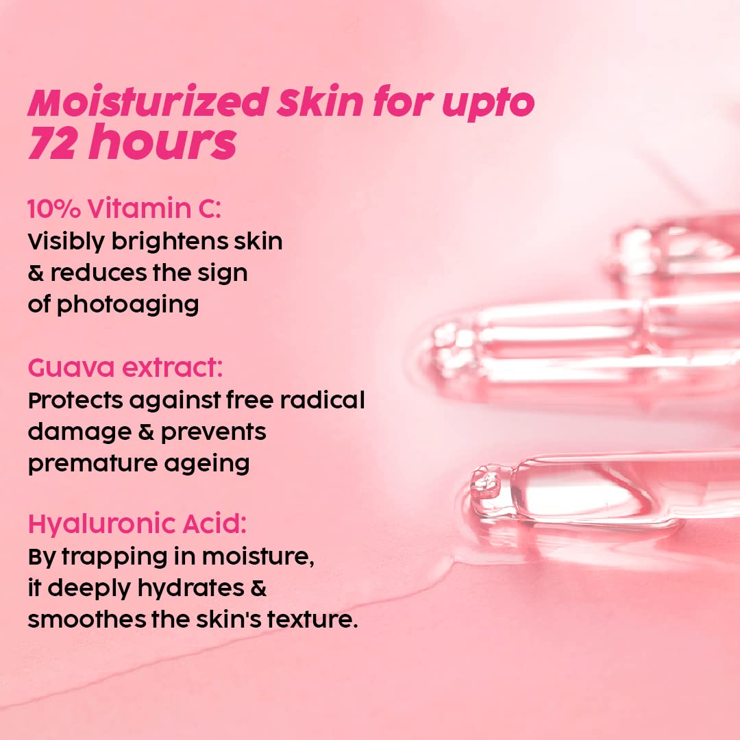 The Plant Fix Plix 10% Vitamin C Face Serum (20ml) for Skin Brightening & Even toned complexion with Guava Extract, Hyaluronic acid & Pentavitin, for Women & Men | All Skin Types