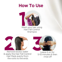 BBLUNT Hair Fall Control Hair Mask with Pea Protein & Caffeine for Stronger Hair-250 g | Reduces Hair Fall | Strengthens Hair | Enriched with Shine Tonic