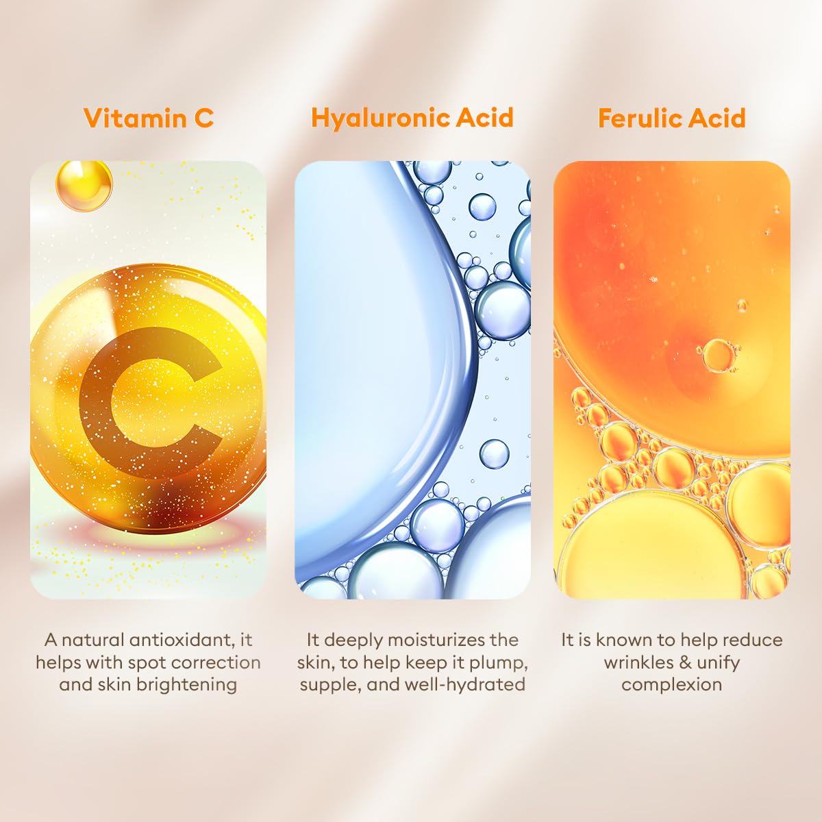 VLCC Vitamin C Serum Facial Kit - 135g | Skin Brightening Facial Kit | Skin Brightening Facial at Home | Fades Spots and Dullness | Vitamin C, Hyaluronic Acid & Ferulic Acid