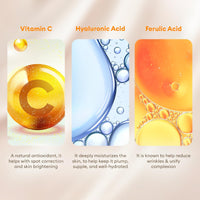 VLCC Vitamin C Serum Facial Kit - 135g | Skin Brightening Facial Kit | Skin Brightening Facial at Home | Fades Spots and Dullness | Vitamin C, Hyaluronic Acid & Ferulic Acid