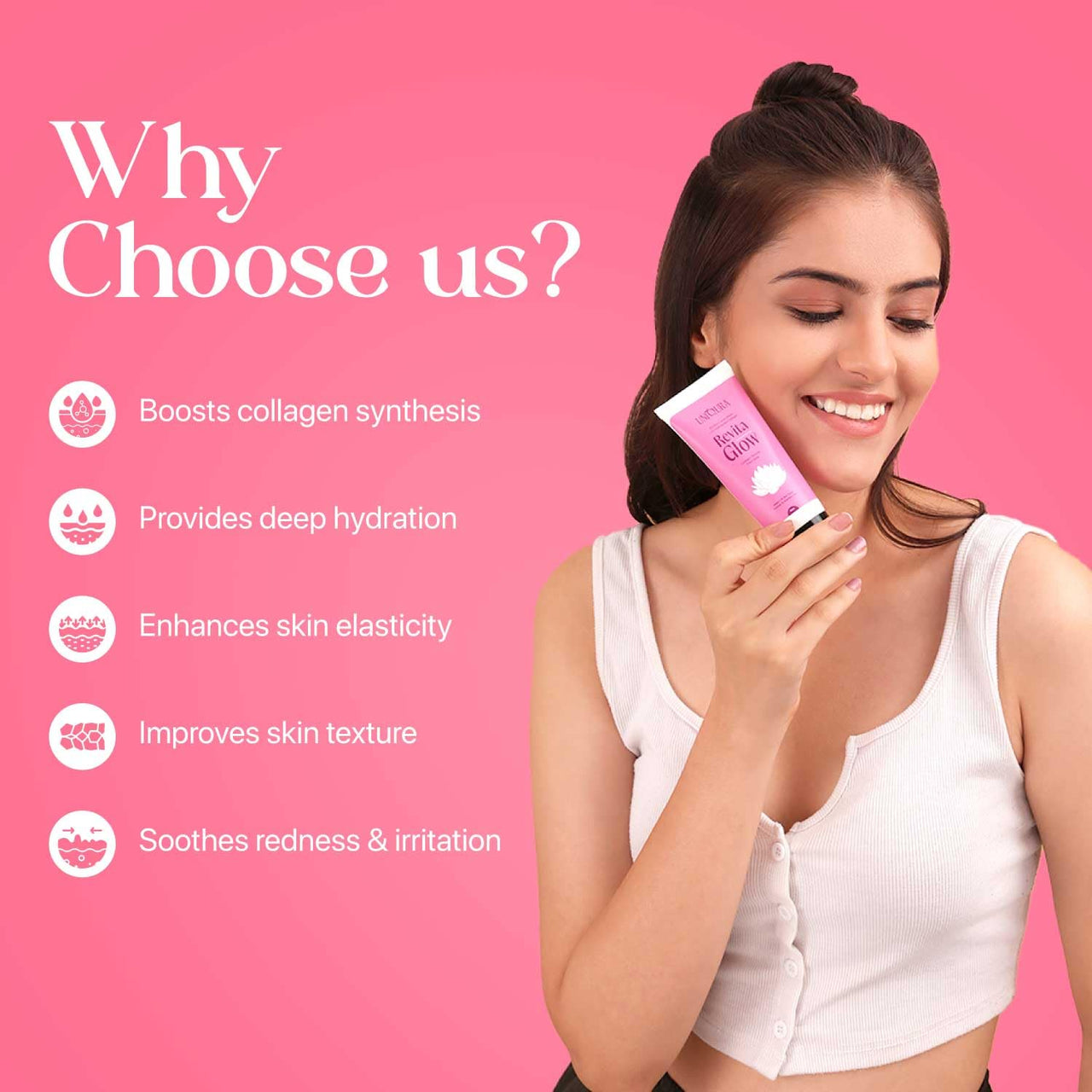 Uniqura 2% Niacinamide & 1% Hydrolyzed Collagen Clay Mask Overnight Korean for Instant Glow | De-Tan Face Mask for Glowing Skin | Clay Mask for Deep Cleansing & Tan Removal | Enhance Elasticity & Improve Texture | 50g