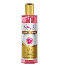 Khadi Mauri Herbal Rose Face Wash - Powerful Antioxidants to Repair Skin Damage, Gentle Cleanser to fight Acne & Spots - 210 ML