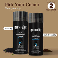 Richfeel Hair Thickening Fibers (Brown 28gm)