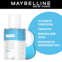 Maybelline New York Eye + Lip Makeup Remover, Bi-phase, Efficiently removes waterproof makeup, 40ml