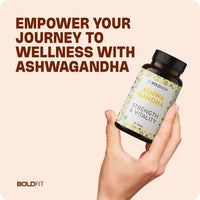 Boldveda Ashwagandha Tablets with Piperine Ashwagandha ksm66 Tablets Helps Release Stress Anxiety Support & Wellness Ashwagandha Powder Tablet for Mental Calmness Support Strength - 90 Tablets