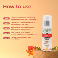 Jovees Herbal Sunscreen Fairness Lotion SPF 25 | For Oily, Sensitive | Light Weight, Non Greasy, Quick Absorbing | Protects from Tanning & Uneven Skin Tone |Paraben And Alcohol Free | 100ml