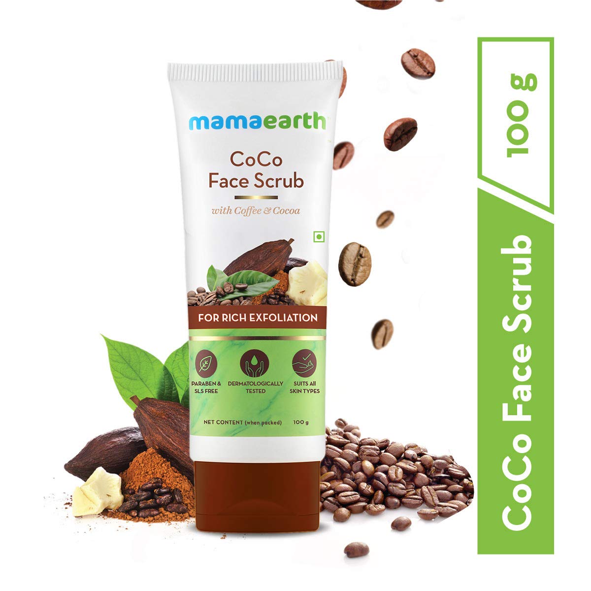 Mamaearth CoCo Face Scrub with Coffee & Cocoa for Rich Exfoliation - 100g