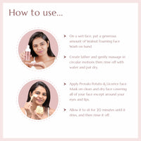 Provalo Cleanse and Glow Essentials Women Face wash - Combo - 200ML | (1% Salicylic Acid) Combo For Normal to oily skin | Women Skin care Face Mask