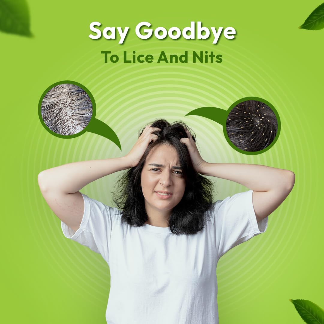 Vcare Anti Lice Shampoo and Oil Combo (Pack of 2), Removes Lice and Nits | Lice Treatment | Head Lice | Lice Egg Removal- 90ml