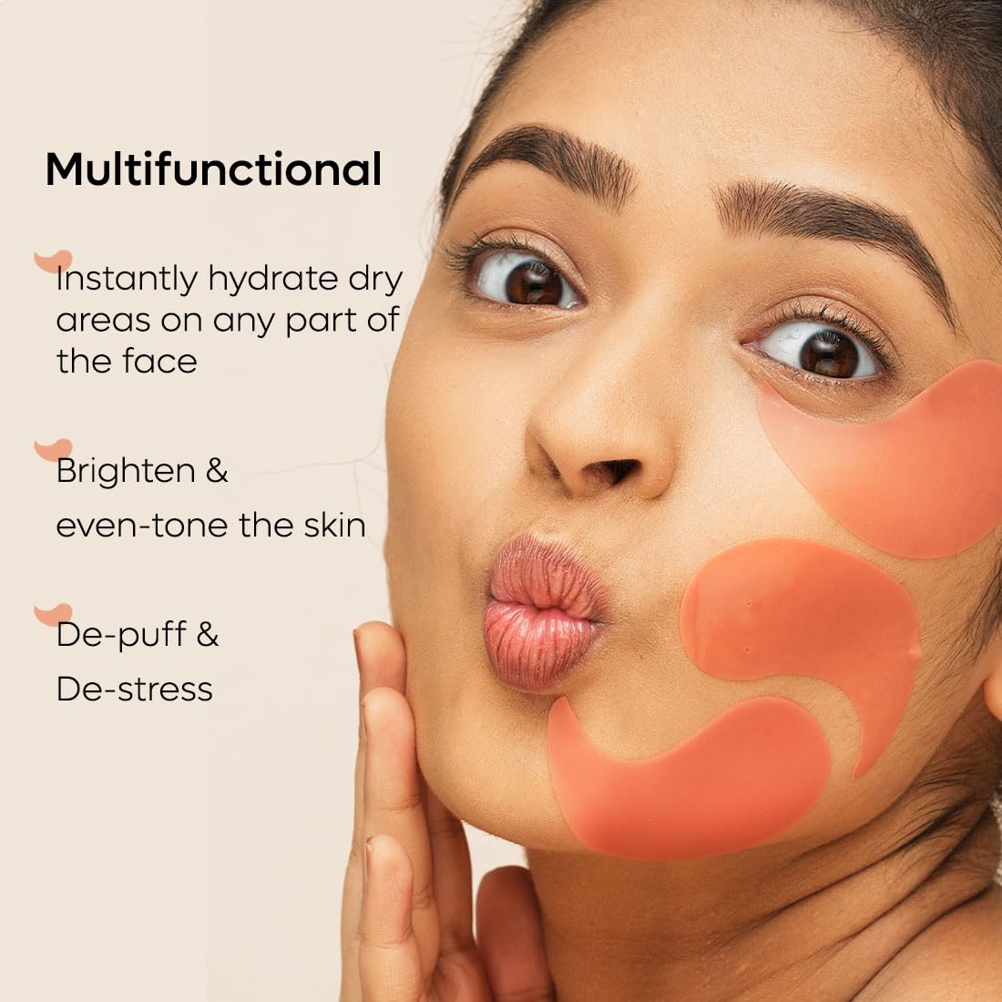 mCaffeine Cooling Under Eye Serum Patch for Brightness | Reduces Pigmentation with 4% Niacinamide & Kombucha Tea | Under Eye Patch Mask | Instantly Hydrates, Cools & De-Puffs - 15 Pairs