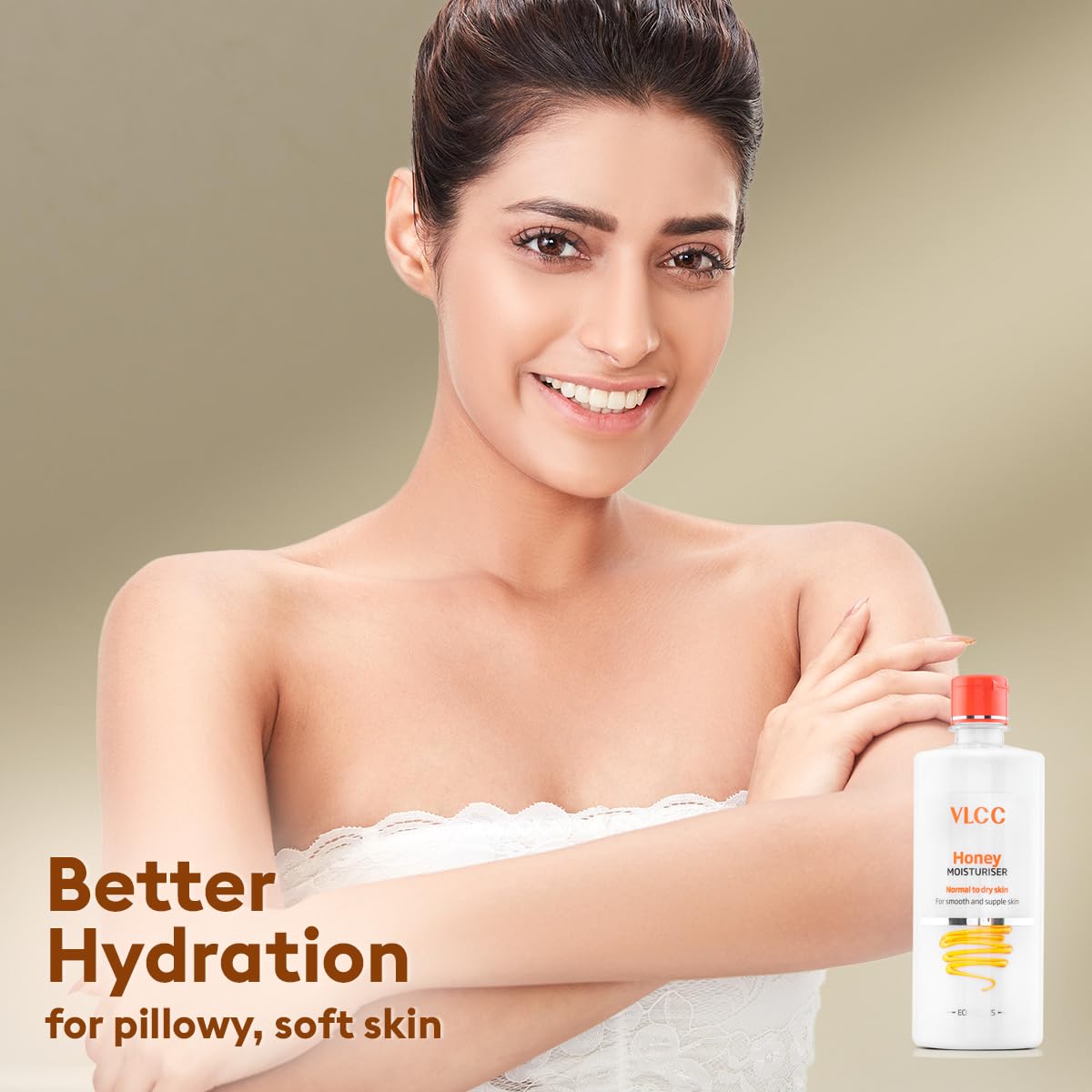 VLCC Honey Moisturiser - 500g | Moisturizes Dry Skin | Anti-Aging Honey for Soft, Smooth Skin | Helps Plump Skin, and Lighten Scars | Long-lasting Hydrating Moisturizer.