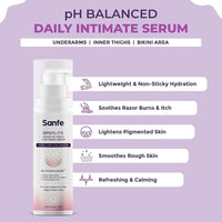 Sanfe Spotlite Sensitive Body Serum For Dark Underarms, Inner Thighs & Sensitive Areas | Enriched with Kojic Acid, 4% Niacinnamide| For Dark Intimate Patches, Detanning, Anti Aging and Skin 50gm