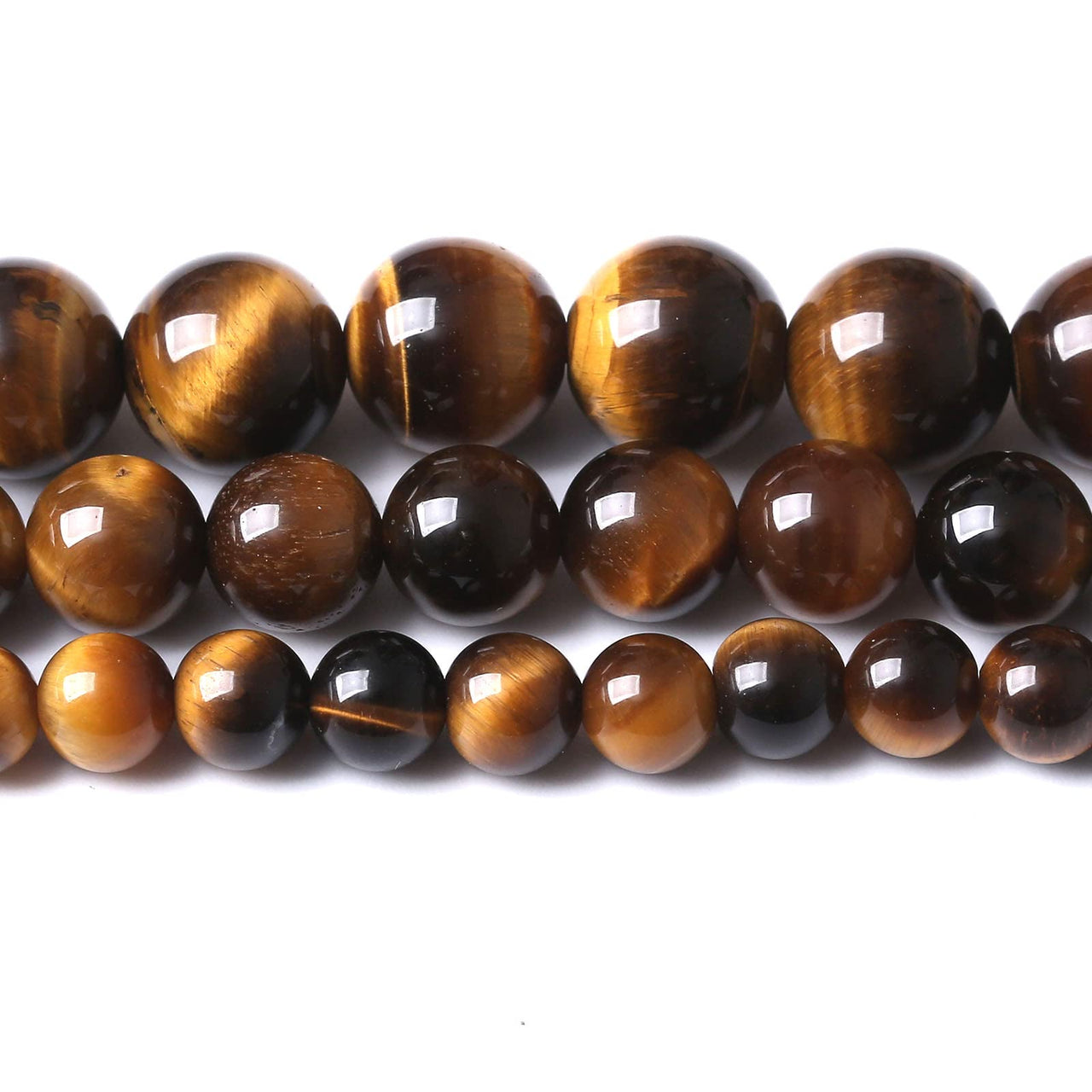 45PCS 8MM AAA Yellow Tiger Eye Stone Beads Natural Gemstone Bead Crystal Healing Energy Jewelry Making DIY 15 inches