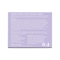 mCaffeine Super Glow Flash Facial 25% AHA+BHA+PHA Face Mask | 5 Mins Glow Face Pack | Instant Brightening | Unclogs Pores, Removes Blackhead & Dead Skin | Tan Removal | Color Changing Mask - 50gm