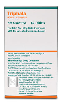 Himalaya Wellness Triphala Bowel Wellness |Relieves constipation| - 60 Tablets & Himalaya Arjuna - 60 Tablets