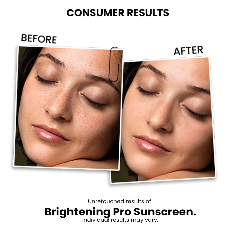 ThriveCo Brightening Pro Sunscreen for Women | SPF 50+ Pa++++ | Zero White Cast | Kojic acid, Vitamin C & Diacnemide™ | Non-sticky & Anti-Ageing | Boosts Collagen, Fades Dark Spots & Wrinkles | 50ml
