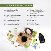 INDUS VALLEY Damage Free Natural Gel Hair Colour for Women | Ammonia & PPD Free Organic Hair Colour with 100% Grey Coverage, Long Lasting Hair Color Trial Pack | Light Brown (Pack Of 2)