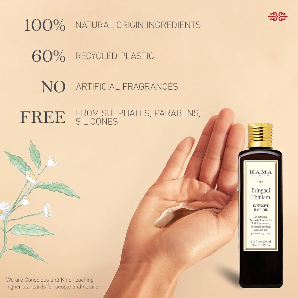 Kama Ayurveda Bringadi Intensive Hair Treatment, 100ml clear