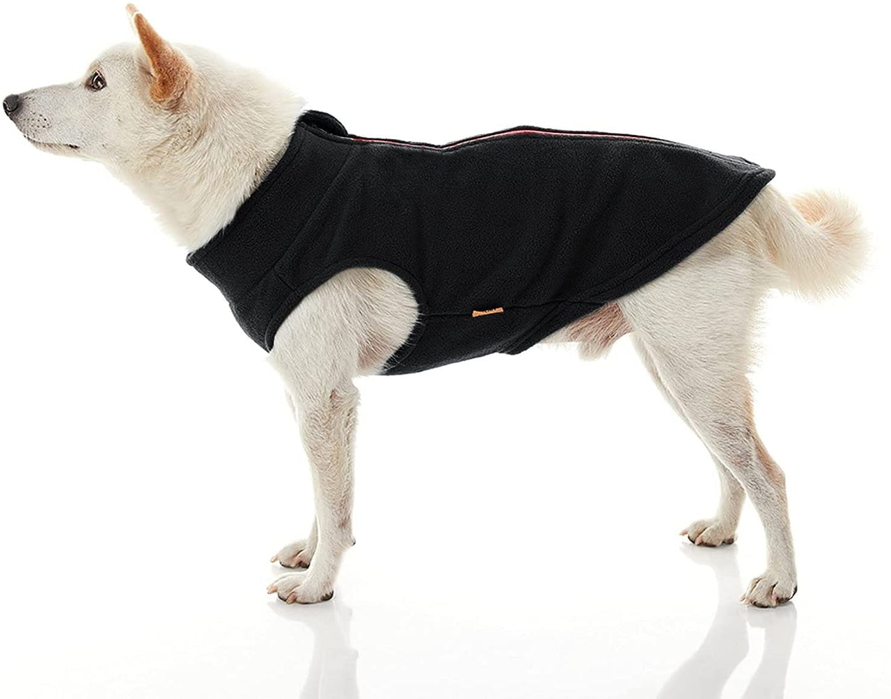 Gooby Zip Up Fleece Dog Sweater - Black, 3X-Large - Warm Pullover Fleece Step-in Dog Jacket with Dual D Ring Leash - Winter Small Dog Sweater - Dog Clothes for Small Dogs Boy and Medium Dogs 3X-Large chest (~28.5")