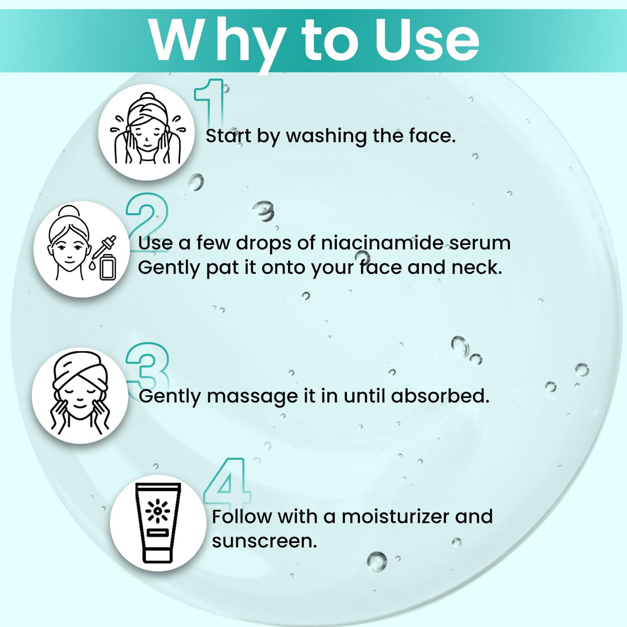 KAZIMA 10% Niacinamide Face Serum for Acne Marks and Dark Spots, with Zinc and Rice Extract | Fades Blemishes, Reduces Hyperpigmentation & Balances Oil | Niacinamide Serum for Oily Skin | 30 ml