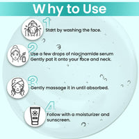 KAZIMA 10% Niacinamide Face Serum for Acne Marks and Dark Spots, with Zinc and Rice Extract | Fades Blemishes, Reduces Hyperpigmentation & Balances Oil | Niacinamide Serum for Oily Skin | 30 ml