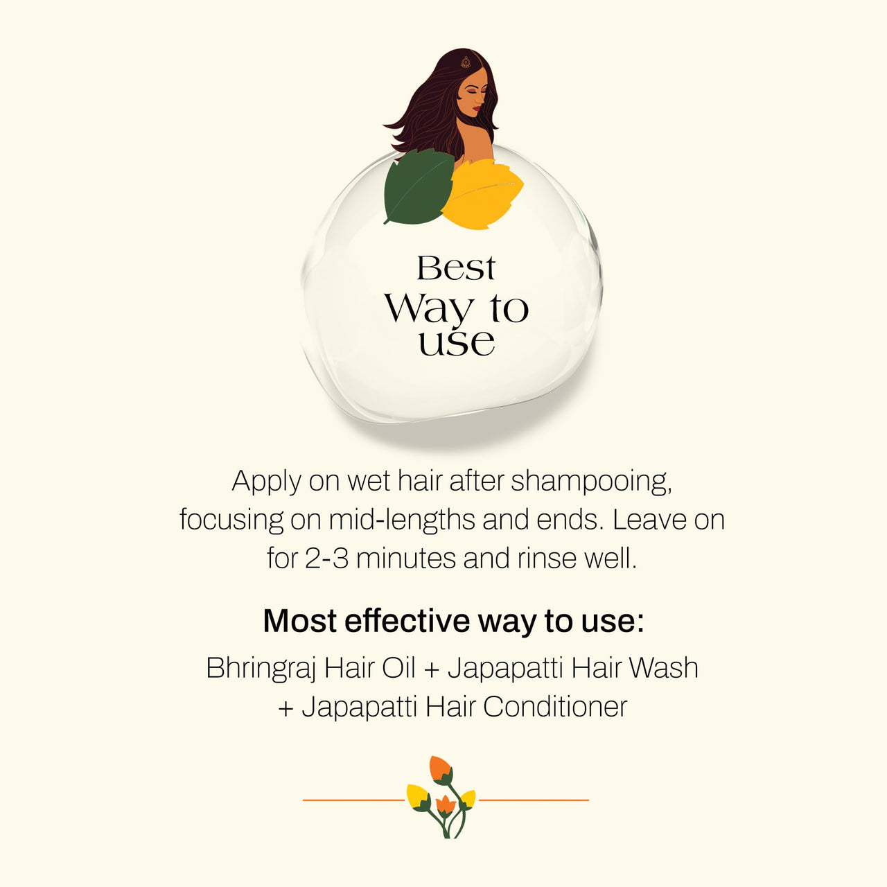 Ashpveda Japapatti & Brahmi Hair Conditioner for Dry Scalp, Damaged and Freezy Hair (200 ml)