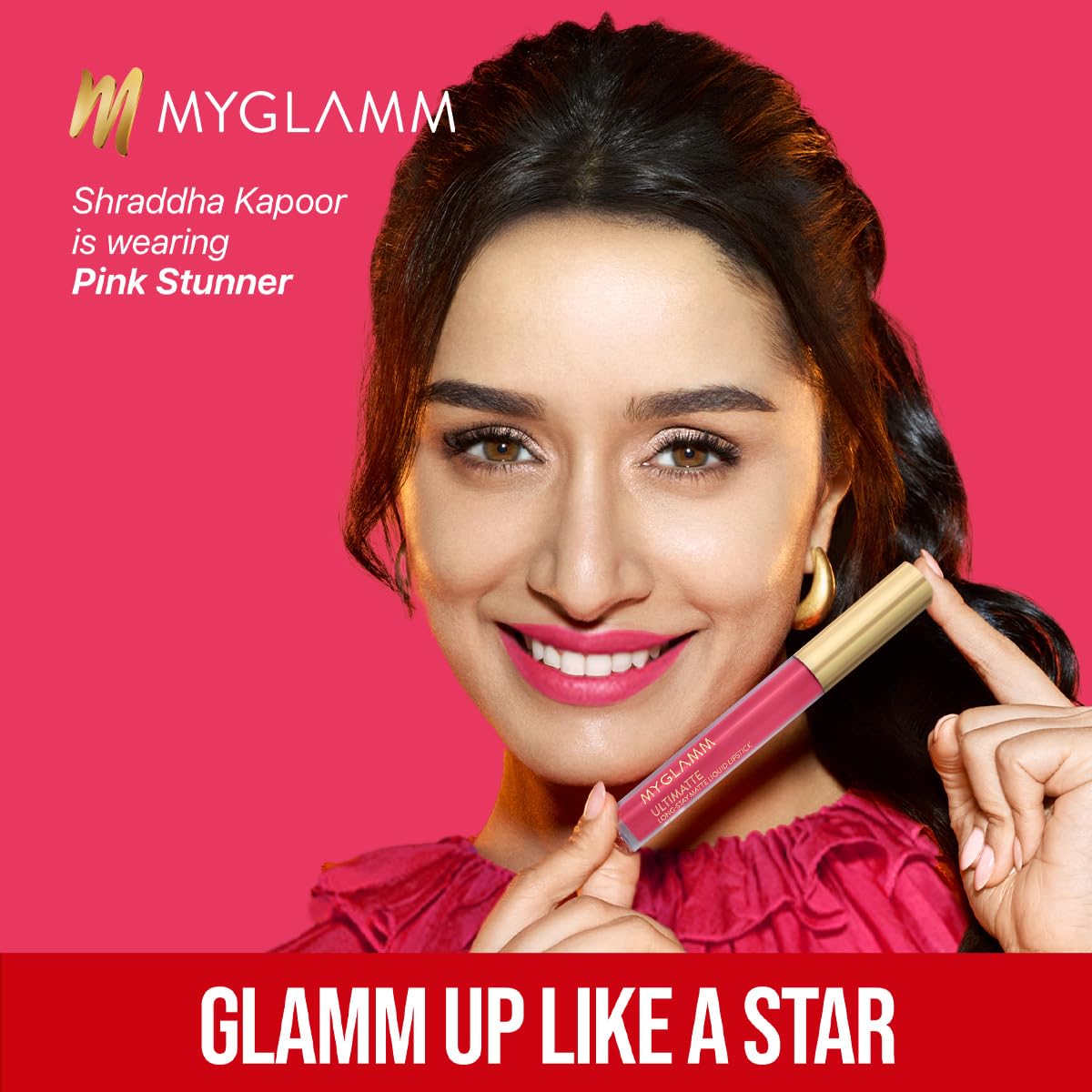 MyGlamm Ultimatte Long Stay Matte Liquid Lipstick - Coral Slayer (Coral) | Long Lasting Lipsticks for Women with 8hr Stay | No-Smudge & Waterproof | Intense Colour | Moisturising Formula | 2.5ml