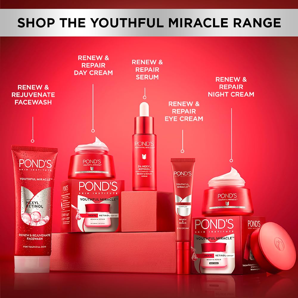 POND's Youthful Miracle Hexyl Retinol Complex, Renew & Repair Night Cream 50g