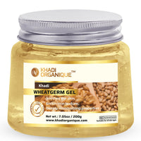 Khadi Organique Aloe Vera Gel with Wheatgerm, Green Tea & Licorice | 100% Natural for Skin, Face & Hair | Aloe Vera for Acne Free, Glowing & Radiant Skin | Best for Women & Men - 200gm