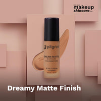 Pilgrim Dream Matte Serum Lightweight Foundation With Australian Kakadu Plum Vitamin C Warm Mocha-335