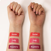 mCaffeine Shades Lip & Cheek Glow Tint | Multipurpose & Blendable | Longlasting Dewy Finish | Hydrating & Nourishing | Highly Pigmented Gel Formula | Lipstick | Blush for Women - Shade: Scarlet | 3 ml