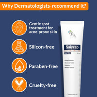 Fixderma Salyzap Lotion Night time, with Salicylic Acid Helps in Moisture Balance, For acne scars, pimples, Unclogs pores, Exfoliator, Soothes redness, Suitable for Oily and Acne-Prone skin, 20ml