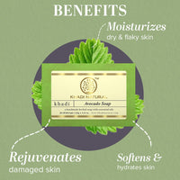 KHADI NATURAL Herbal Avocado Soap| Nourishes Skin| Hyderates Skin| Pack of 2 | (125 * 2) (2050gm)